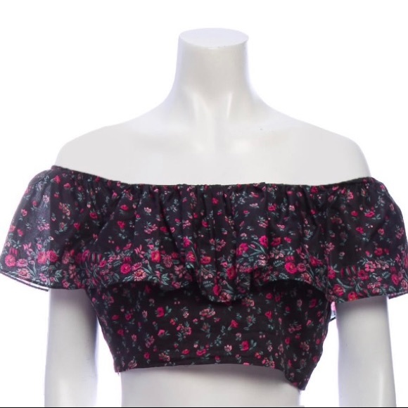 LoveShackFancy off shoulder Maria floral Top - Picture 6 of 6